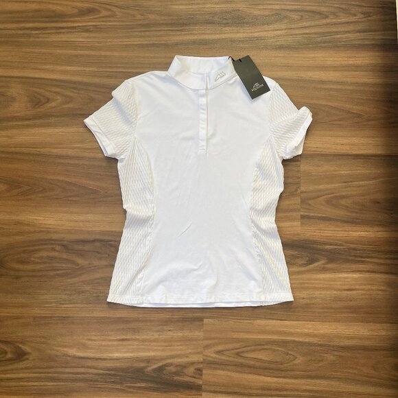 Equiline Women's Short Sleeve Show Shirt - White - L - Picture 1 of 6